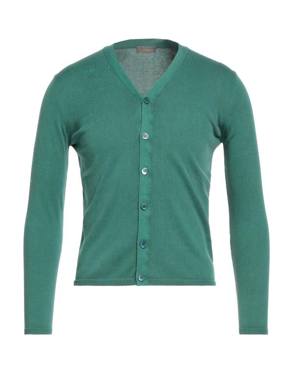 全てのアイテム クルチアーニ メンズ カーディガン アウター Cardigan Green