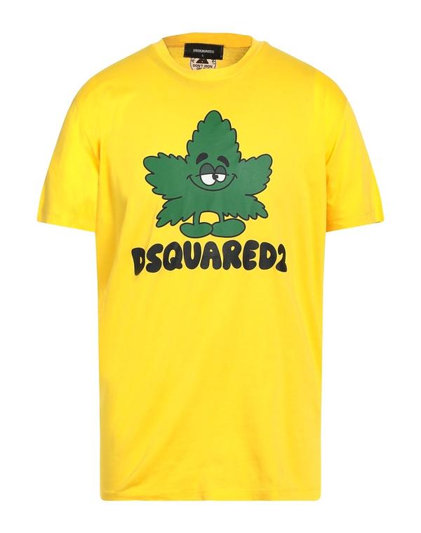 ディースクエアード メンズ トップス Tシャツ DSQUARED2 Ｔシャツ Yellow イエロー