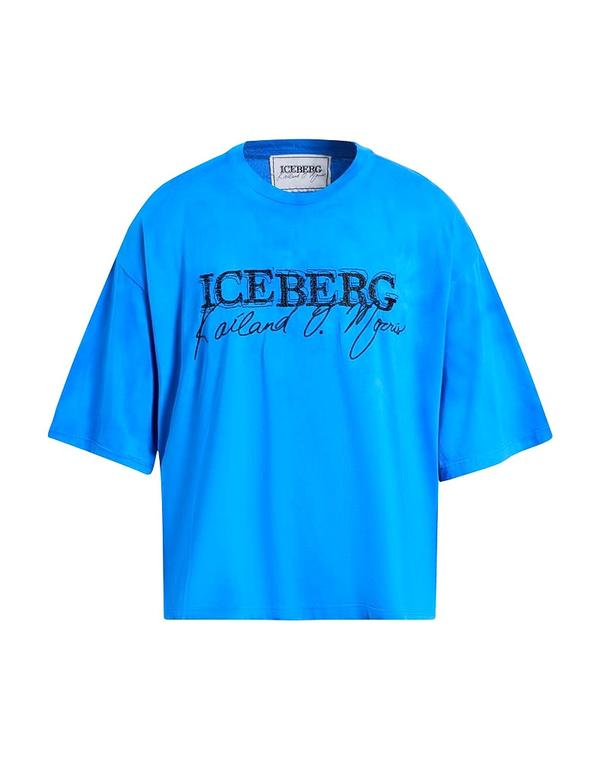 アイスバーグ メンズ トップス Tシャツ ICEBERG Ｔシャツ Azure Blue ブルー