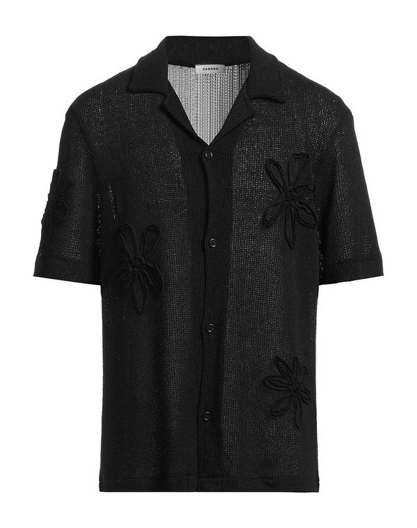 サンドロ メンズ トップス シャツ SANDRO シャツ Black ブラック|ReVida 店