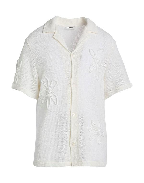サンドロ メンズ トップス シャツ SANDRO シャツ Ivory アイボリー