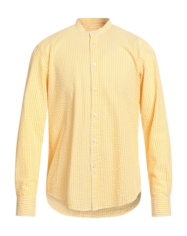 ブライアン・デールズ メンズ トップス シャツ BRIAN DALES ストライプ柄シャツ Yellow イエロー