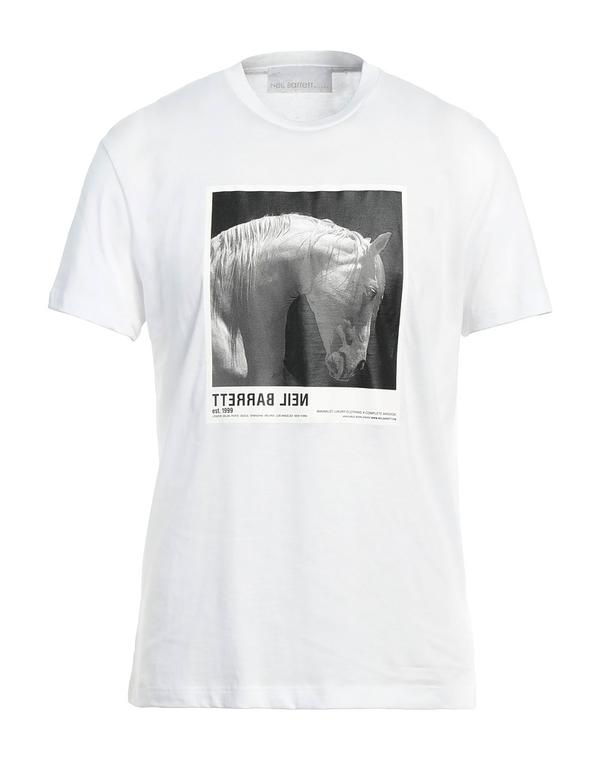 ニールバレット メンズ トップス Tシャツ NEIL BARRETT Ｔシャツ White ホワイト