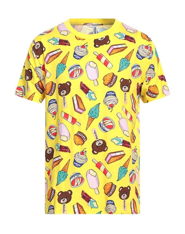 モスキーノ メンズ トップス Tシャツ MOSCHINO Ｔシャツ Yellow イエロー