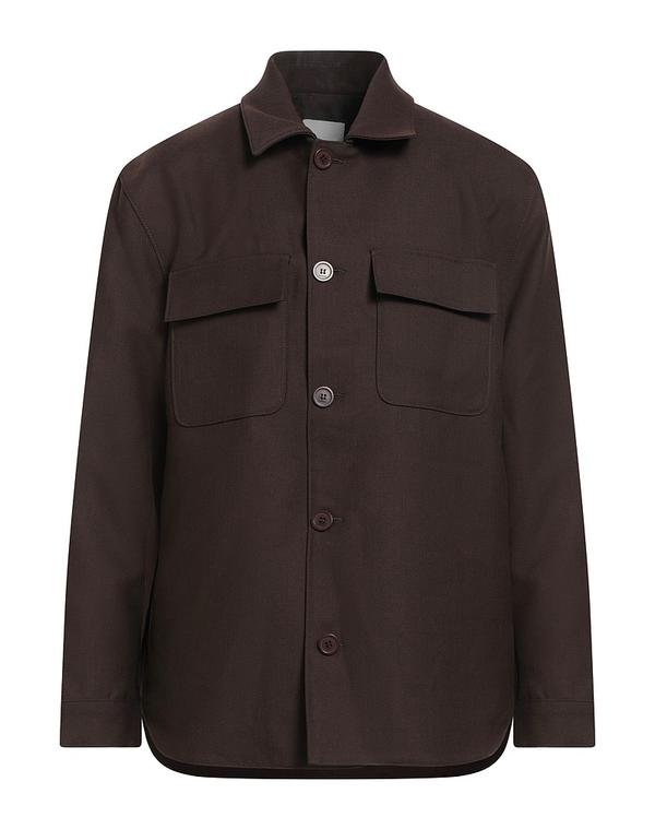 サンドロ メンズ トップス シャツ SANDRO 無地シャツ Chocolate Brown ブラウン