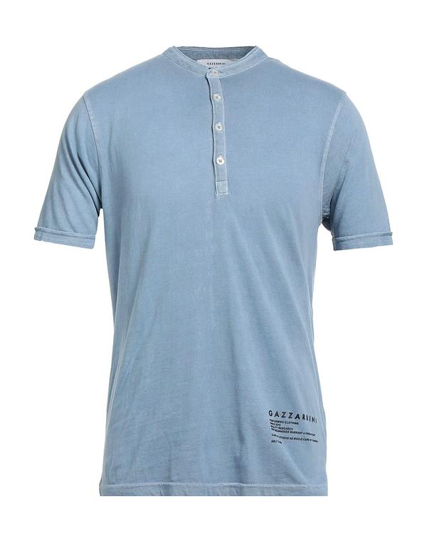 ガッザリーニ メンズ トップス ティーシャツ GAZZARRINI Ｔシャツ Blue Gray 薄墨色 メンズファッション-Tシャツ・カットソー-トップス