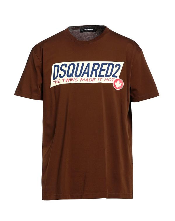 ディースクエアード メンズ トップス Tシャツ DSQUARED2 Ｔシャツ Brown ブラウン