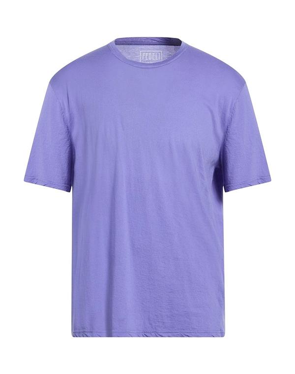 フェデーリ メンズ トップス Tシャツ FEDELI ベーシック Tシャツ Purple パープル