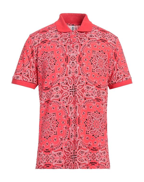 モスキーノ メンズ トップス ポロシャツ MOSCHINO ポロシャツ Coral コーラル