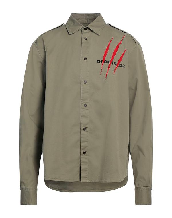 ディースクエアード メンズ トップス シャツ DSQUARED2 シャツ Military Green グリーン｜ReVida 店