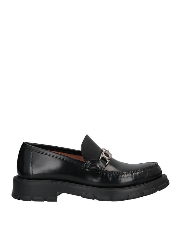 フェラガモ メンズ シューズ スリッポン・ローファー FERRAGAMO モカシン Black 黒いこと