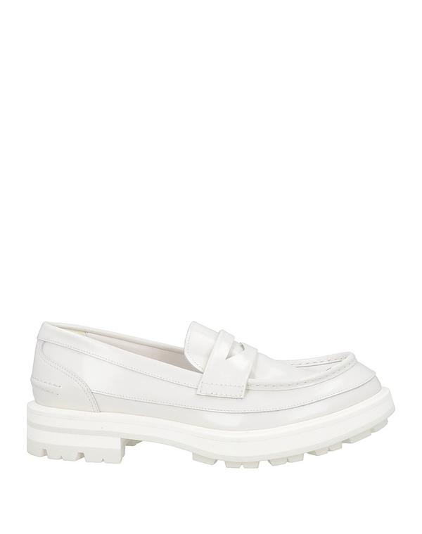 マックイーン メンズ シューズ スリッポン・ローファー MCQUEEN モカシン Off-White 象牙色