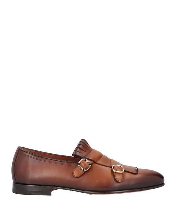 サントーニ メンズ シューズ スリッポン・ローファー SANTONI モカシン Brown 赤銅色 ローファー-メンズ靴
