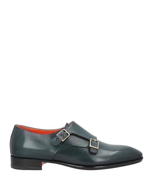 サントーニ メンズ シューズ スリッポン・ローファー SANTONI モカシン Dark Green 緑であること