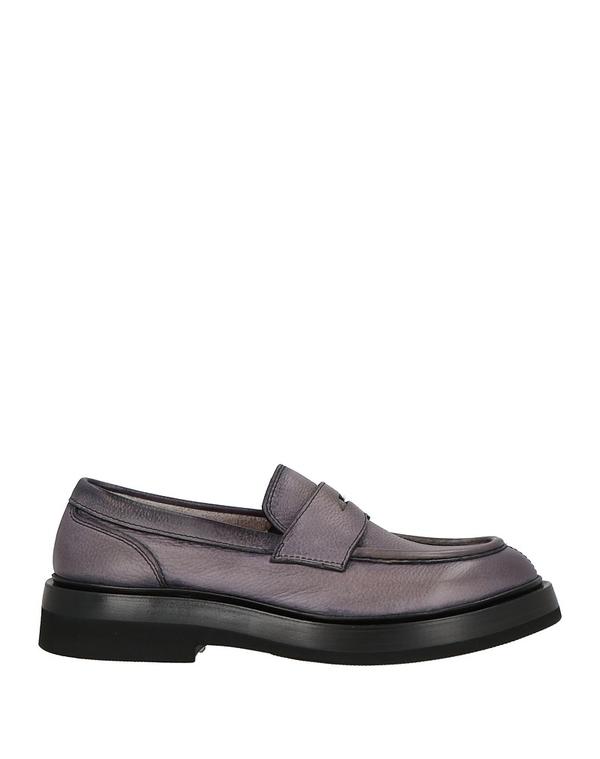 サントーニ メンズ シューズ スリッポン・ローファー SANTONI モカシン Gray 薄墨色