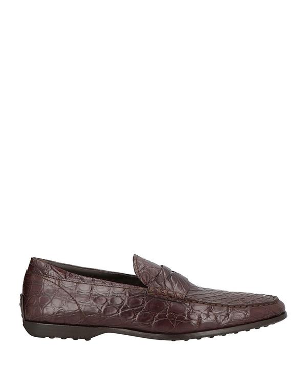 トッズ メンズ シューズ スリッポン・ローファー TOD\u0027S モカシン Dark Brown 赤銅色