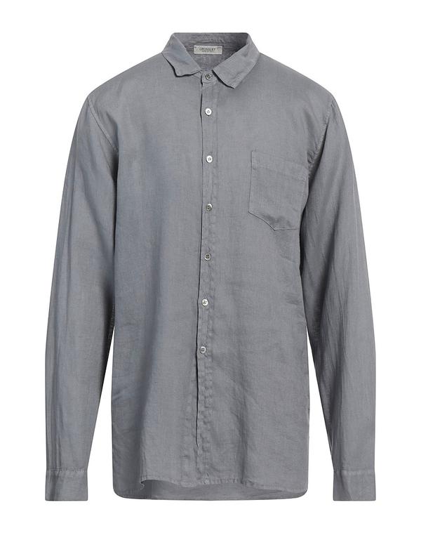 クロスリー メンズ トップス シャツ CROSSLEY 無地シャツ Lead Gray グレー