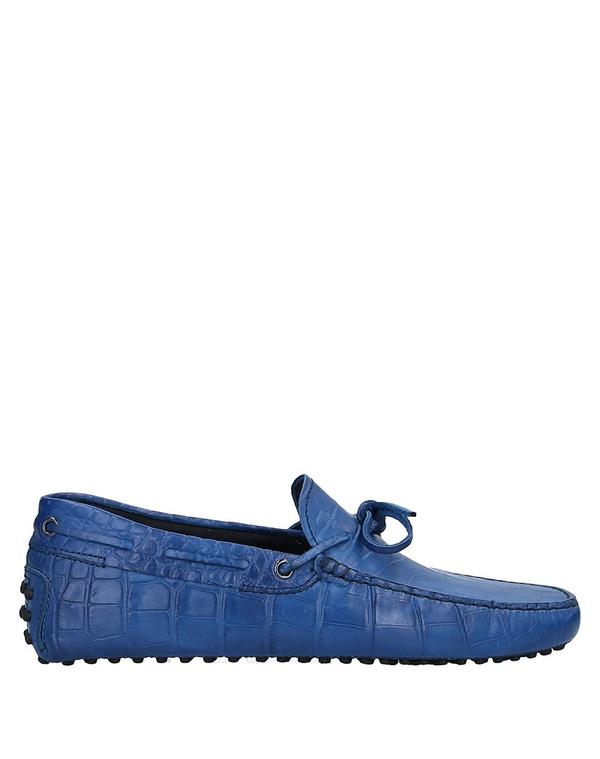 トッズ メンズ シューズ スリッポン・ローファー TOD'S モカシン Blue ブルー