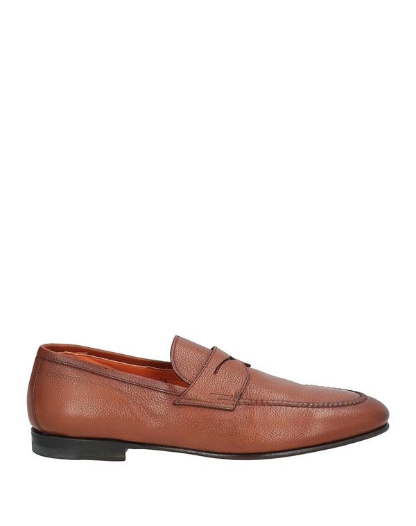 サントーニ メンズ シューズ スリッポン・ローファー SANTONI モカシン Brown 赤銅色