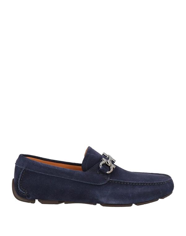 フェラガモ メンズ シューズ スリッポン・ローファー FERRAGAMO モカシン Navy ネイビー