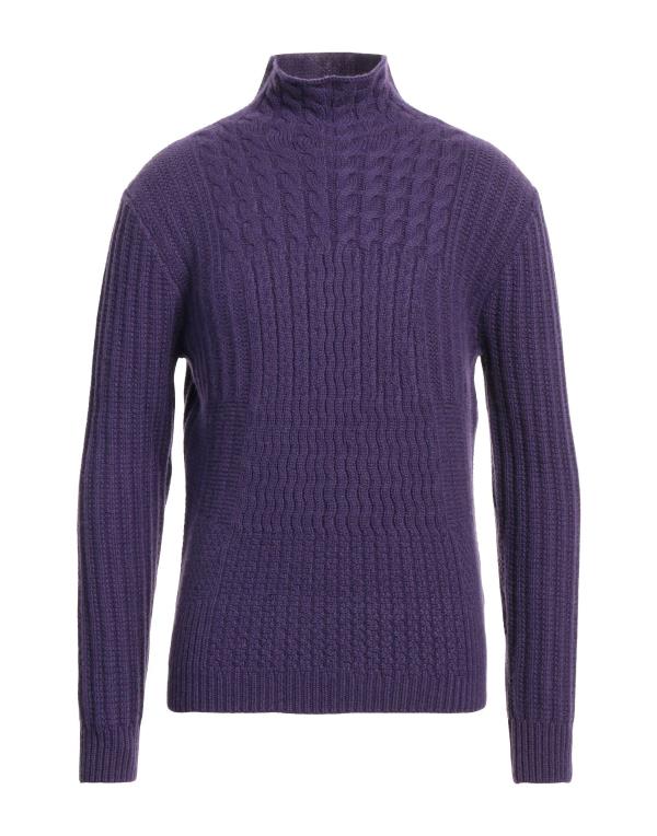 返品交換不可】 マロ メンズ ニット セーター アウター Cashmere blend Purple
