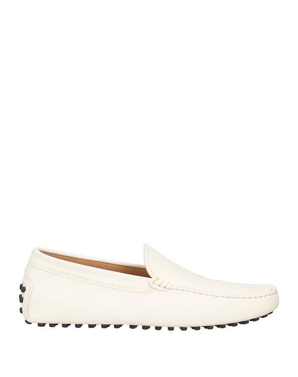 トッズ メンズ シューズ スリッポン・ローファー TOD'S モカシン White ホワイト