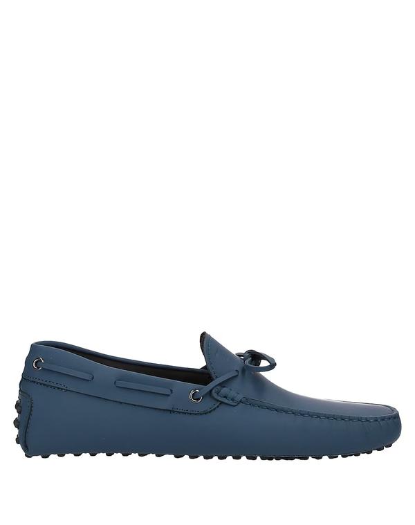 トッズ メンズ シューズ スリッポン・ローファー TOD'S モカシン Blue Gray グレー
