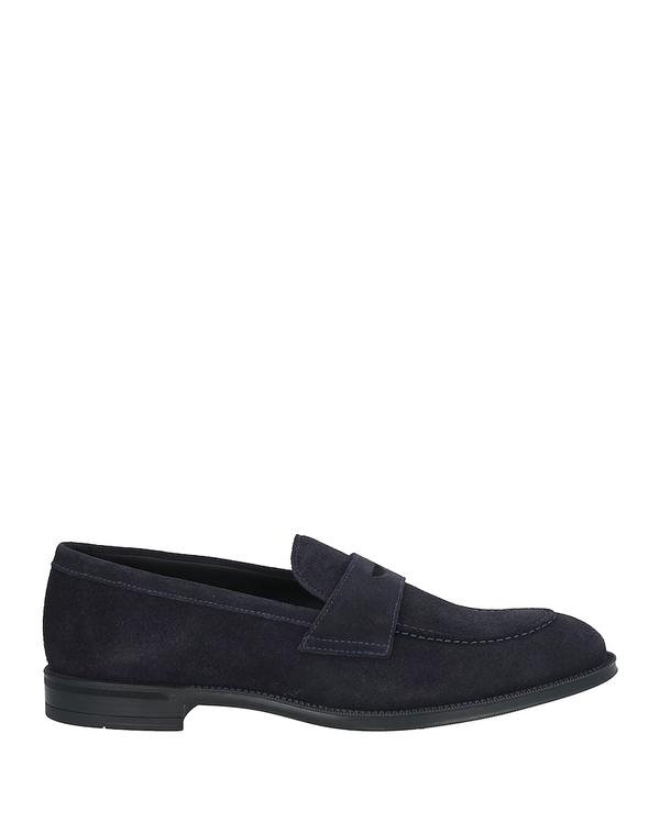 ドンカルズ メンズ シューズ スリッポン・ローファー DOUCAL\u0027S モカシン Midnight Blue 青色