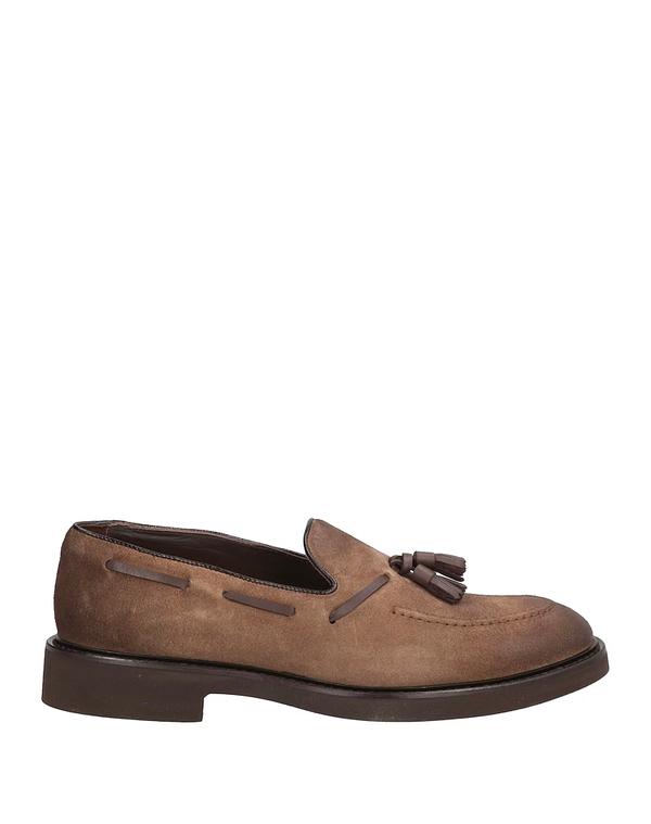 ドンカルズ メンズ シューズ スリッポン・ローファー DOUCAL'S モカシン Khaki カーキ