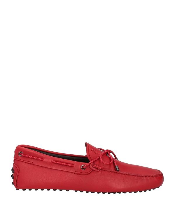 トッズ メンズ シューズ スリッポン・ローファー TOD\u0027S モカシン Red 赤いこと