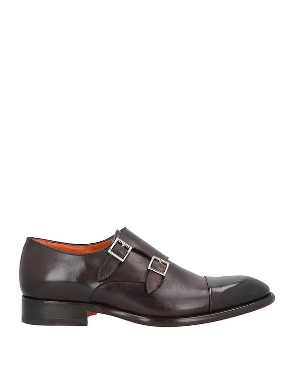 サントーニ メンズ シューズ スリッポン・ローファー SANTONI モカシン Dark Brown 赤銅色