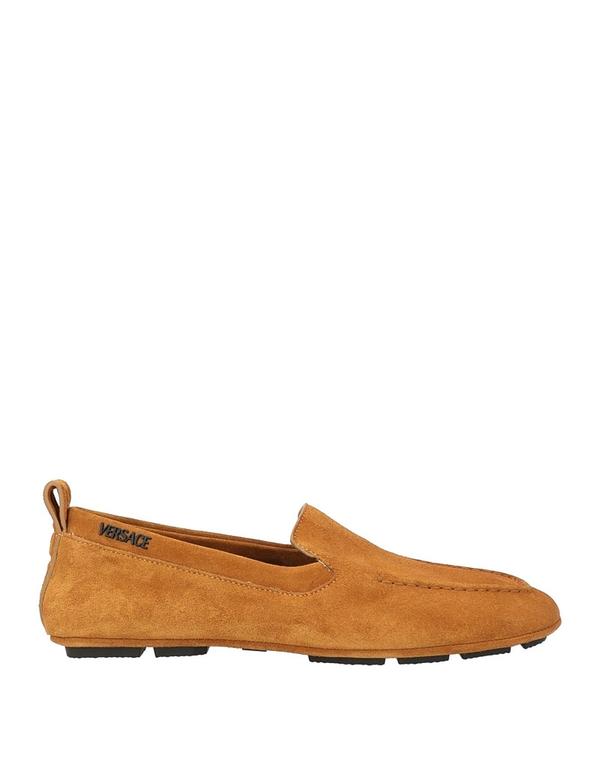ヴェルサーチ メンズ シューズ スリッポン・ローファー VERSACE モカシン Camel キャメル