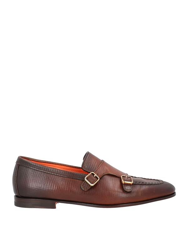 サントーニ メンズ シューズ スリッポン・ローファー SANTONI モカシン Brown 赤銅色