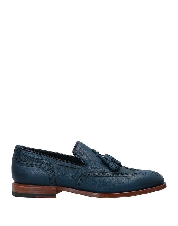 サントーニ メンズ シューズ スリッポン・ローファー SANTONI モカシン Blue ブルー