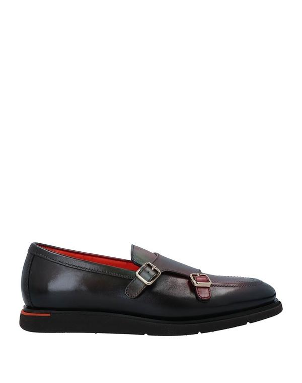 サントーニ メンズ シューズ スリッポン・ローファー SANTONI モカシン Bordeaux