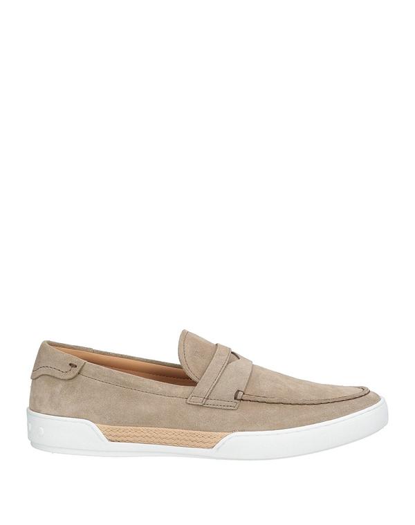 トッズ メンズ シューズ スリッポン・ローファー TOD'S モカシン Light Gray グレー