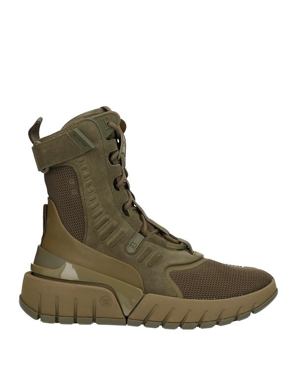 バルマン メンズ シューズ ブーツ・レインブーツ BALMAIN 遊撃手ブーツ Military Green 緑であること