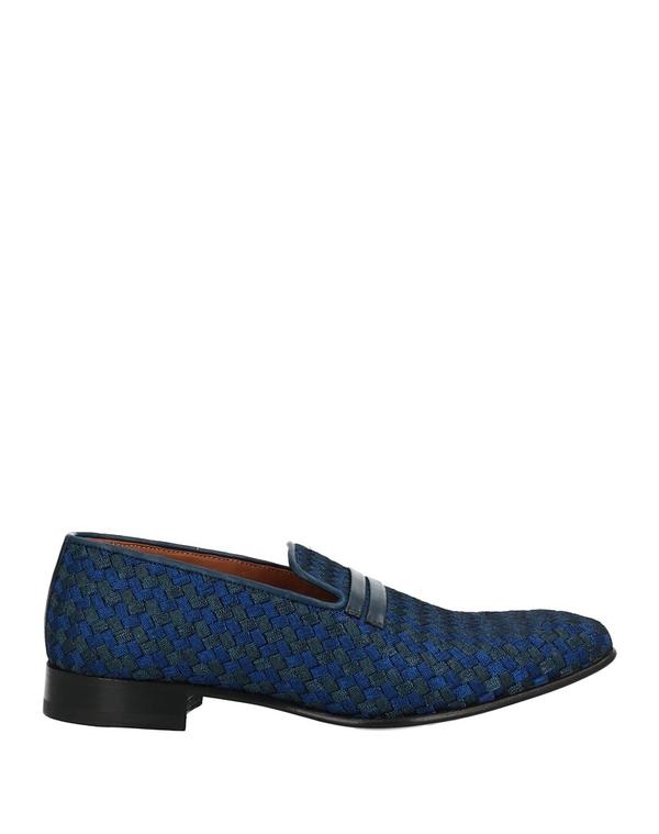 マローンスリアーズ メンズ シューズ スリッポン・ローファー MALONE SOULIERS モカシン Blue ブルー