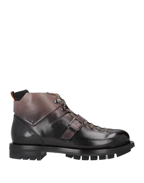 サントーニ メンズ シューズ ブーツ・レインブーツ SANTONI 遊撃手ブーツ Dark Brown 赤銅色