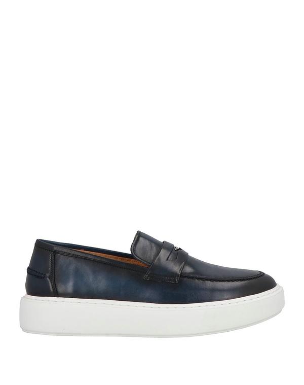アルベルト ガルディアーニ メンズ シューズ スリッポン・ローファー ALBERTO GUARDIANI モカシン Midnight Blue ブルー|ReVida 店