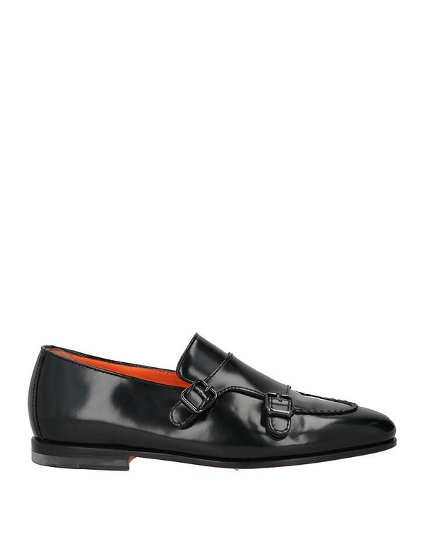 サントーニ メンズ シューズ スリッポン・ローファー SANTONI モカシン Black 黒いこと