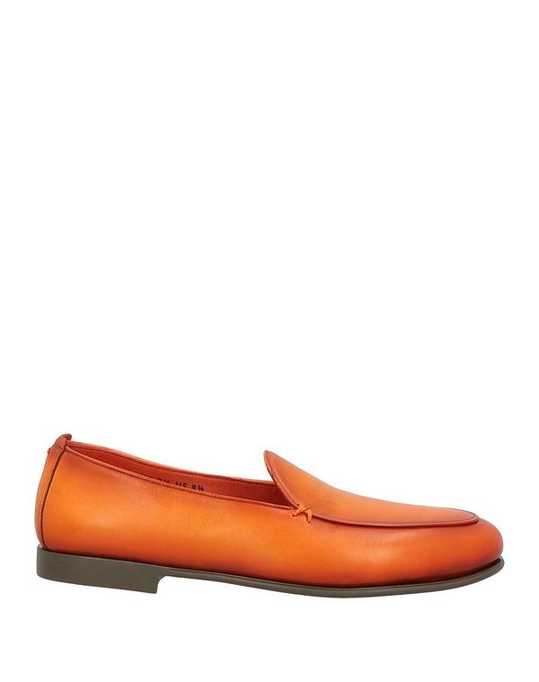 サントーニ メンズ シューズ スリッポン・ローファー SANTONI モカシン Orange オレンジ色