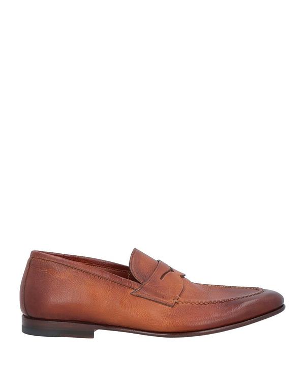 サントーニ メンズ シューズ スリッポン・ローファー SANTONI モカシン Tan タン