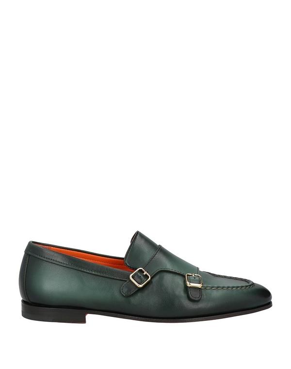 サントーニ メンズ シューズ スリッポン・ローファー SANTONI モカシン Dark Green グリーン｜ReVida 店