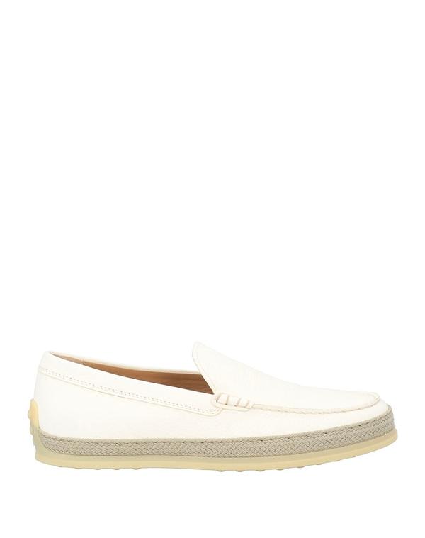 トッズ メンズ シューズ スリッポン・ローファー TOD'S モカシン White ホワイト