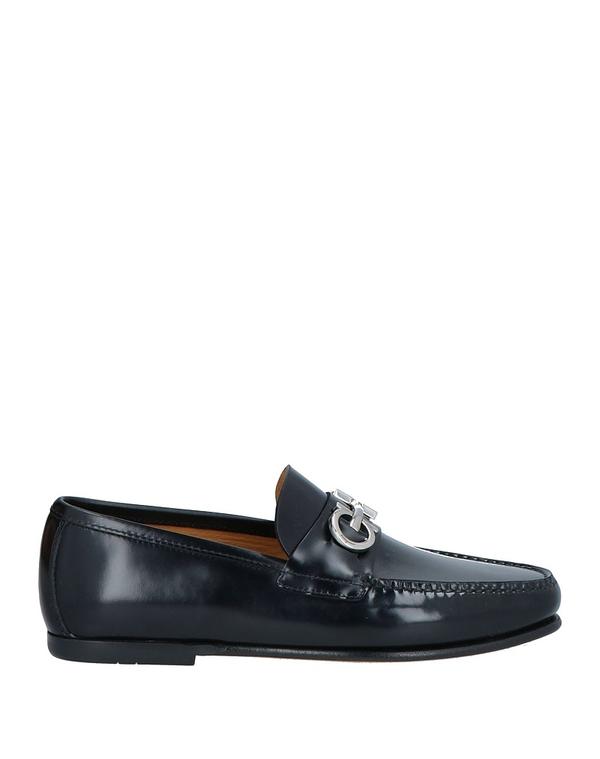 フェラガモ メンズ シューズ スリッポン・ローファー FERRAGAMO モカシン Black ブラック
