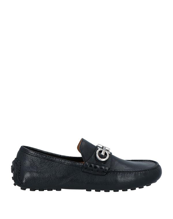 フェラガモ メンズ シューズ スリッポン・ローファー FERRAGAMO モカシン Black ブラック