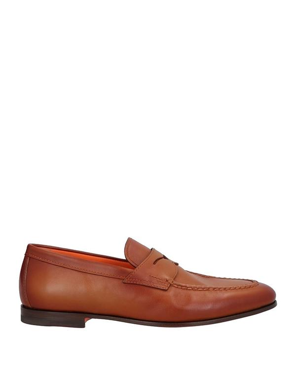 サントーニ メンズ シューズ スリッポン・ローファー SANTONI モカシン Brown ブラウン