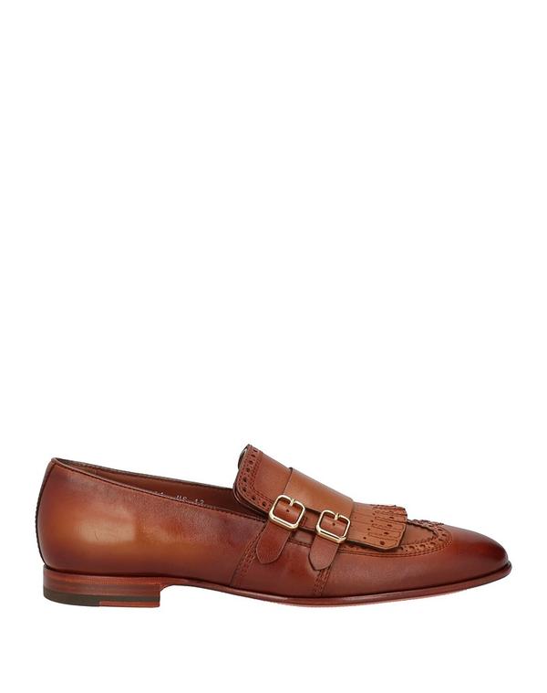 サントーニ メンズ シューズ スリッポン・ローファー SANTONI モカシン Tan タン
