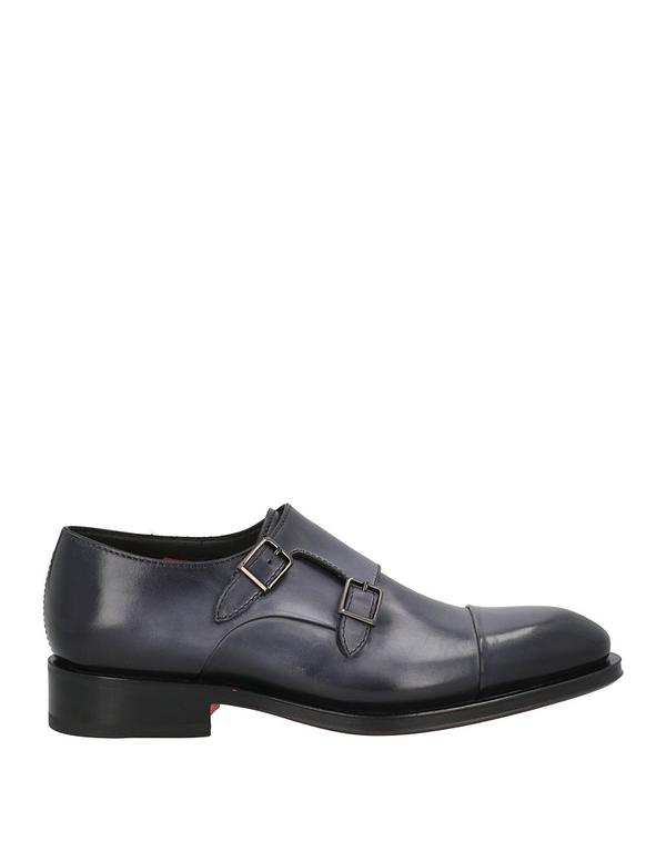サントーニ メンズ シューズ スリッポン・ローファー SANTONI モカシン Navy ネイビー
